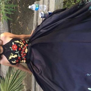 Mexican style hand embroidered Gown